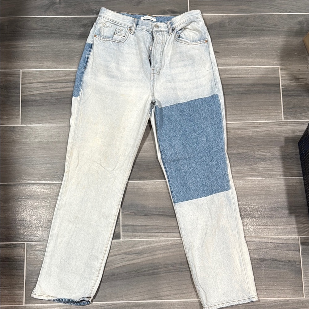 Patchwork Denim Jeans